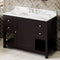 Jeffrey Alexander 48" Espresso Astoria with Calacatta Vienna Quartz Vanity Top Rectangle Bowl