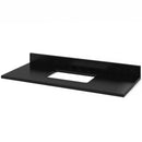 Jeffrey Alexander 48" White Astoria with Black Granite Vanity Top Rectangle Bowl