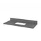 Jeffrey Alexander 48" Black Cade Vanity Rectangle Bowl with Boulder Cultured Marble Vanity Top