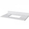 Jeffrey Alexander 36" Gray Chatham with White Carrara Marble Vanity Top Rectangle Bowl