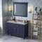 Jeffrey Alexander 48" Hale Blue Chatham with Steel Gray Cultured Marble Vanity Top Rectangle Bowl