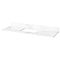 Jeffrey Alexander 60" White Chatham with Calacatta Vienna Quartz Vanity Top Rectangle Bowl