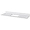 Jeffrey Alexander 60" White Chatham with White Carrara Marble Vanity Top Rectangle Bowl