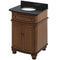 Jeffrey Alexander 30" Walnut Compton Vanity Compton-Only Black Granite Vanity Top Undermount Oval Bowl VKITCOM30WABGO