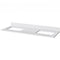 Jeffrey Alexander 60" White Douglas Vanity Double Bowl White Carrara Marble Vanity Top Two Undermount Rectangle Bowls VKITDOU60WHWCR