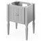 Jeffrey Alexander 30" Gray Jensen Vanity White Carrara Marble Vanity Top Undermount Rectangle Bowl VKITJEN30GRWCR