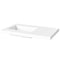 Jeffrey Alexander 36" White Katara left offset with Lavante Cultured Marble Vessel Vanity Top