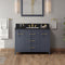 Jeffrey Alexander 48" Blue Steel Katara with Black Granite Vanity Top rectangle bowl