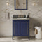 Jeffrey Alexander 30" Hale Blue Percival with Boulder Cultured Marble Vanity Top