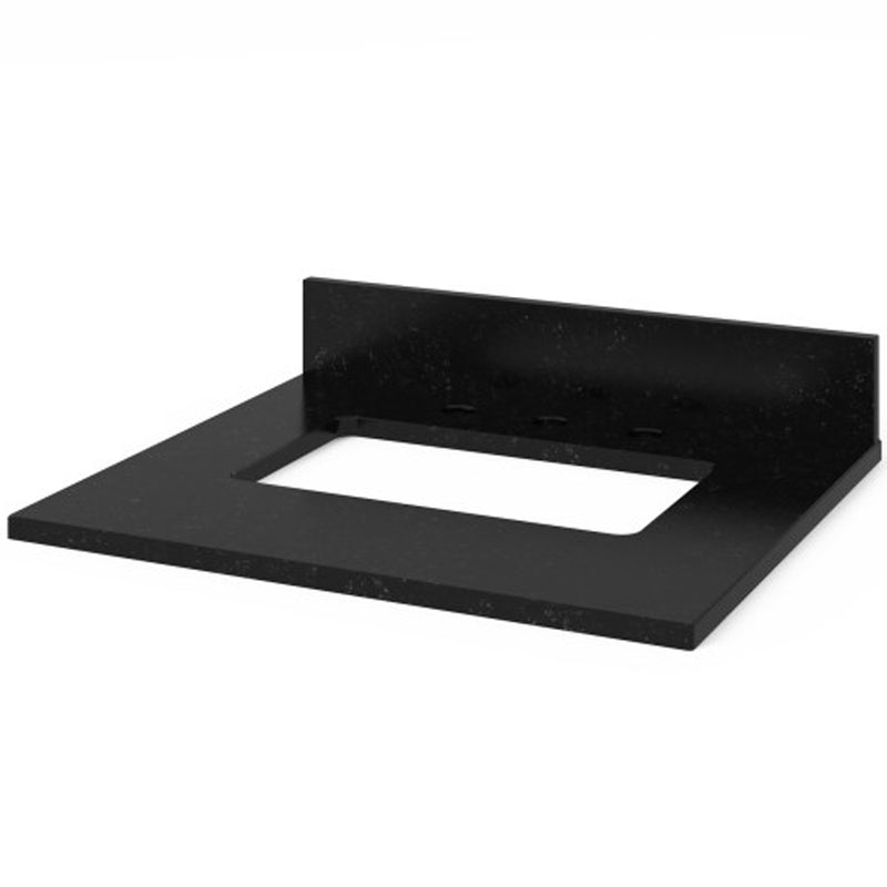 Jeffrey Alexander 24" White Savino Vanity Black Granite Vanity Top Undermount Rectangle Bowl VKITSAV24WHBGR