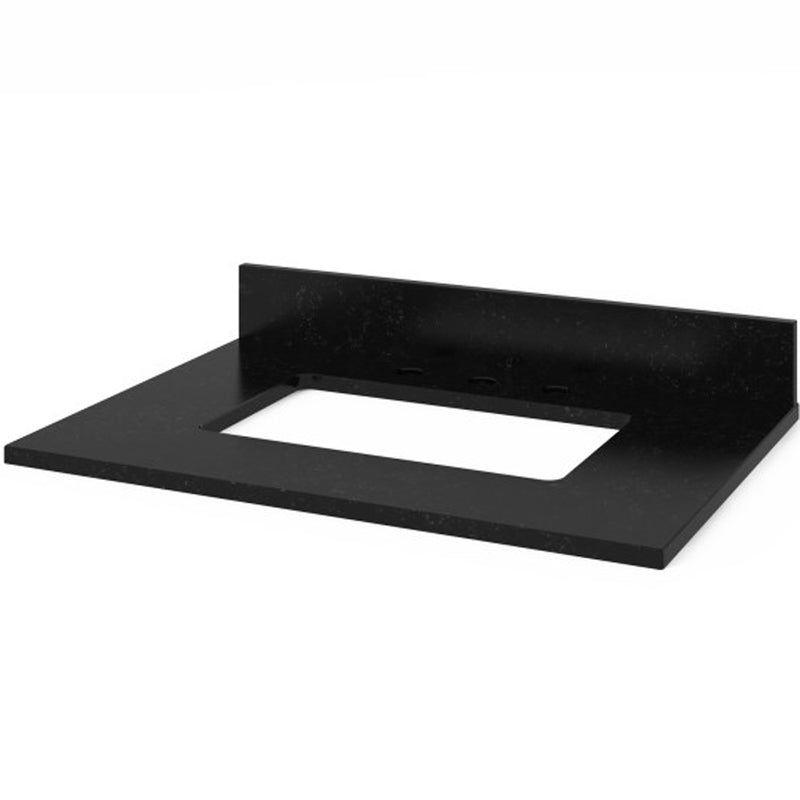 Jeffrey Alexander 30" Gray Savino Vanity Black Granite Vanity Top Undermount Rectangle Bowl VKITSAV30GRBGR