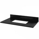 Jeffrey Alexander 36" Gray Savino Vanity Black Granite Vanity Top Undermount Rectangle Bowl VKITSAV36GRBGR