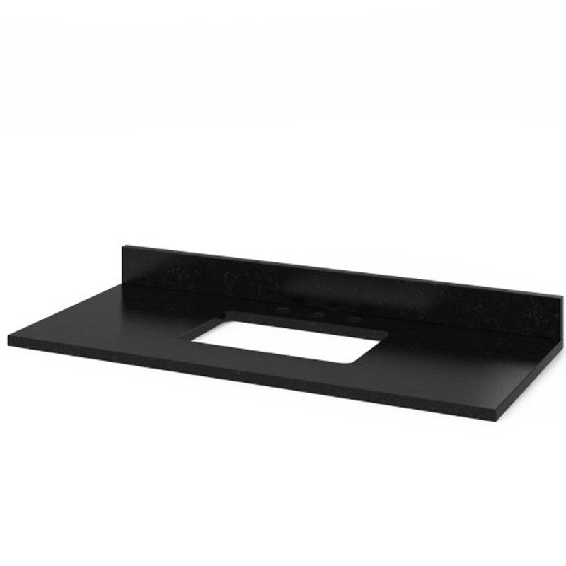 Jeffrey Alexander 48" Gray Savino Vanity Black Granite Vanity Top Undermount Rectangle Bowl VKITSAV48GRBGR