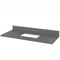 Jeffrey Alexander 48" Gray Savino Vanity Boulder Cultured Marble Vanity Top Undermount Rectangle Bowl VKITSAV48GRBOR