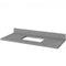 Jeffrey Alexander 48" Gray Savino Vanity Steel Gray Cultured Marble Vanity Top Undermount Rectangle Bowl VKITSAV48GRSGR