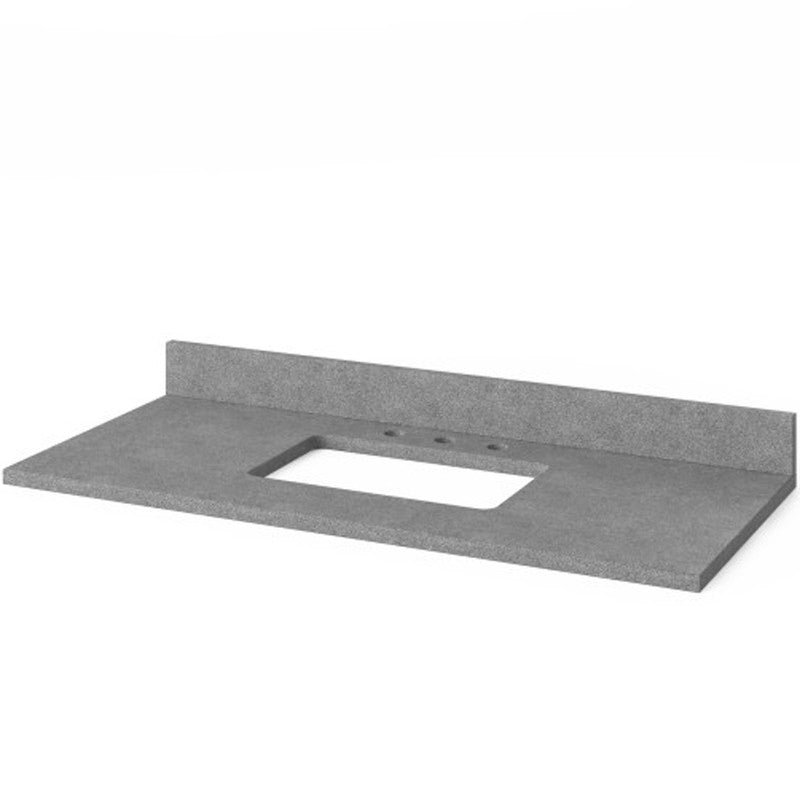 Jeffrey Alexander 48" Gray Savino Vanity Steel Gray Cultured Marble Vanity Top Undermount Rectangle Bowl VKITSAV48GRSGR