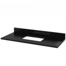 Jeffrey Alexander 48" White Savino Vanity Black Granite Vanity Top Undermount Rectangle Bowl VKITSAV48WHBGR