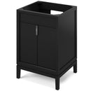 Jeffrey Alexander 24" Black Theodora with Calacatta Vienna Quartz Vanity Top