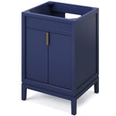 Jeffrey Alexander 24" Hale Blue Theodora with Boulder Cultured Marble Vanity Top