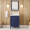 Jeffrey Alexander 24" Hale Blue Theodora with Calacatta Vienna Quartz Vanity Top