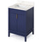 Jeffrey Alexander 24" Hale Blue Theodora with Calacatta Vienna Quartz Vanity Top