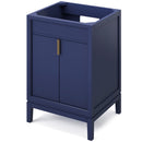 Jeffrey Alexander 24" Hale Blue Theodora with Steel Grey Cultured Marble Vanity Top