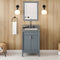 Jeffrey Alexander 24" Blue Steel Theodora with Boulder Cultured Marble Vanity Top