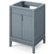 Jeffrey Alexander 24" Blue Steel with Theodora Calacatta Vienna Quartz Vanity Top