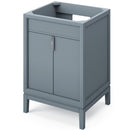 Jeffrey Alexander 24" Blue Steel Theodora with Lavante Cultured Marble Vessel Vanity Top