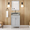 Jeffrey Alexander 24" Grey Theodora with Steel Grey Cultured Marble Vanity Top