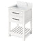 Jeffrey Alexander 24" White Wavecrest Vanity Calacatta Vienna Quartz Vanity Top Undermount Rectangle Bowl VKITWAV24WHCQR