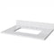 Jeffrey Alexander 30" Gray Wavecrest Vanity White Carrara Marble Vanity Top Undermount Rectangle Bowl VKITWAV30GRWCR