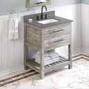 Jeffrey Alexander 30" Weathered Grey Wavecrest with Boulder Cultured Marble Vanity Top