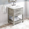 Jeffrey Alexander 30" Weathered Grey Wavecrest with Lavante Cultured Marble Vessel Vanity Top