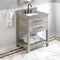 Jeffrey Alexander 30" Weathered Grey Wavecrest with Steel Grey Cultured Marble Vanity Top