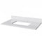 Jeffrey Alexander 36" Hale Blue Wavecrest Vanity White Carrara Marble Vanity Top Undermount Rectangle Bowl VKITWAV36BLWCR