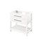 Jeffrey Alexander 36" White Wavecrest Vanity White Carrara Marble Vanity Top Undermount Rectangle Bowl VKITWAV36WHWCR