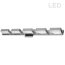 Dainolite 25W Led Wall Vanity Polished Chrome Finish VLD-215-5W-PC