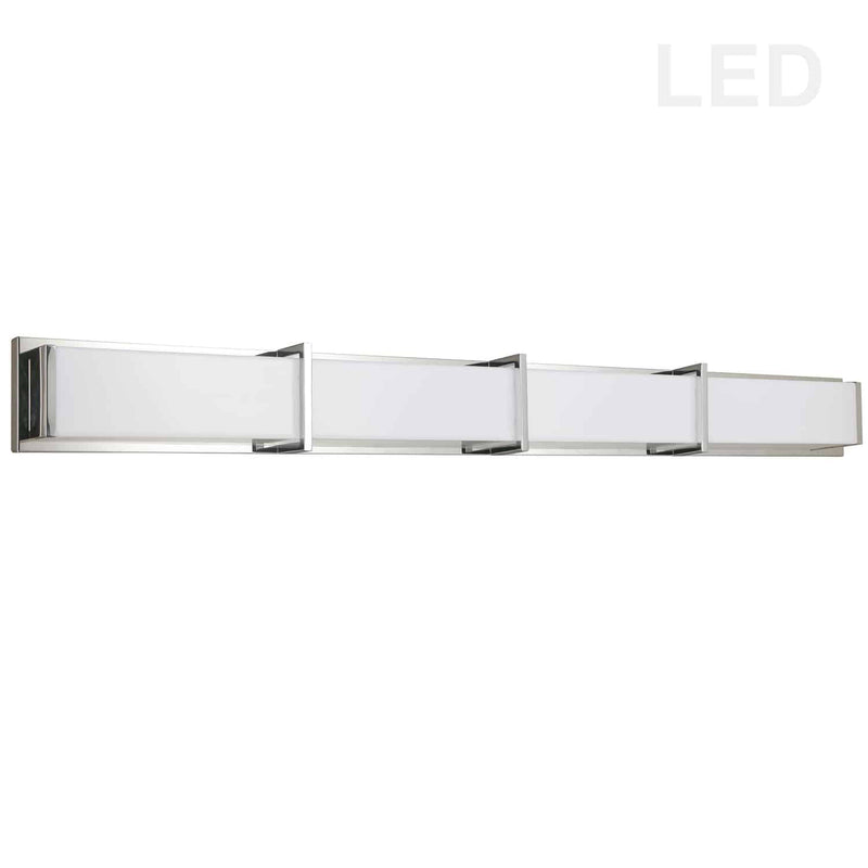 Dainolite 72W Polished Chrome Vanity Light with White Acrylic Diffuser VLD-415-PC