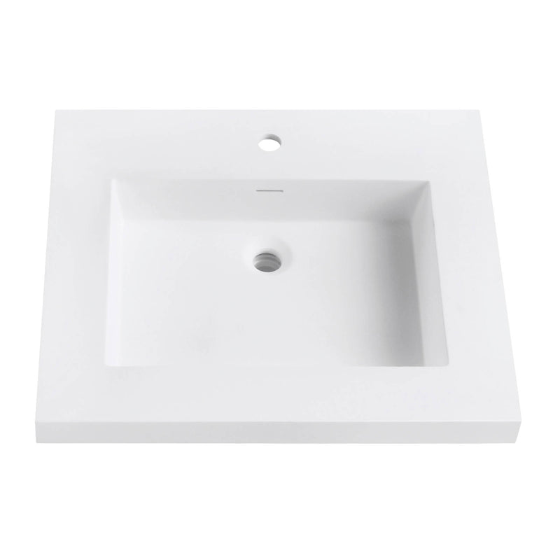 Avanity VersaStone 25 inch Solid Surface Vanity Top VUT25WT