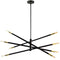 Dainolite 8 Light Pendant Mb & Agb Finish WAN-408P-MB-AGB