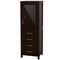 Wyndham Sheffield 36" Single Bathroom Vanity In Espresso No Countertop No Sink and 24" Mirror WCS141436SESCXSXXM24