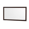 Wyndham Sheffield 60" Single Bathroom Vanity In Espresso with Carrara Cultured Marble Countertop Undermount Square Sink and 58" Mirror WCS141460SESC2UNSM58