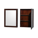 Wyndham Sheffield 60" Single Bathroom Vanity In Espresso with Carrara Cultured Marble Countertop Undermount Square Sink and Medicine Cabinet WCS141460SESC2UNSMED