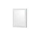 Wyndham AAA Sheffield 48" Single Bathroom Vanity In White with Calacatta Quartz Countertop Undermount Square Sink and Medicine Cabinet WCS141448SWHCQUNSMED