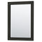 Wyndham Deborah 30" Single Bathroom Vanity In Dark Espresso No Countertop No Sink and 24" Mirror WCS202030SDECXSXXM24