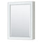 Wyndham Deborah 48" Single Bathroom Vanity In White with No Countertop No Sink and Medicine Cabinet WCS202048SWHCXSXXMED