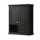 Wyndham Deborah 30" Single Bathroom Vanity In Dark Espresso No Countertop No Sink and Medicine Cabinet WCS202030SDECXSXXMED