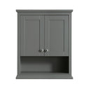 Wyndham Deborah Over-Toilet Wall Cabinet - Dark Gray WCS2020WCDK