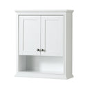 Wyndham Deborah 36" Single Bathroom Vanity In White with White Carrara Marble Countertop Undermount Square Sink and Medicine Cabinet WCS202036SWHCMUNSMED